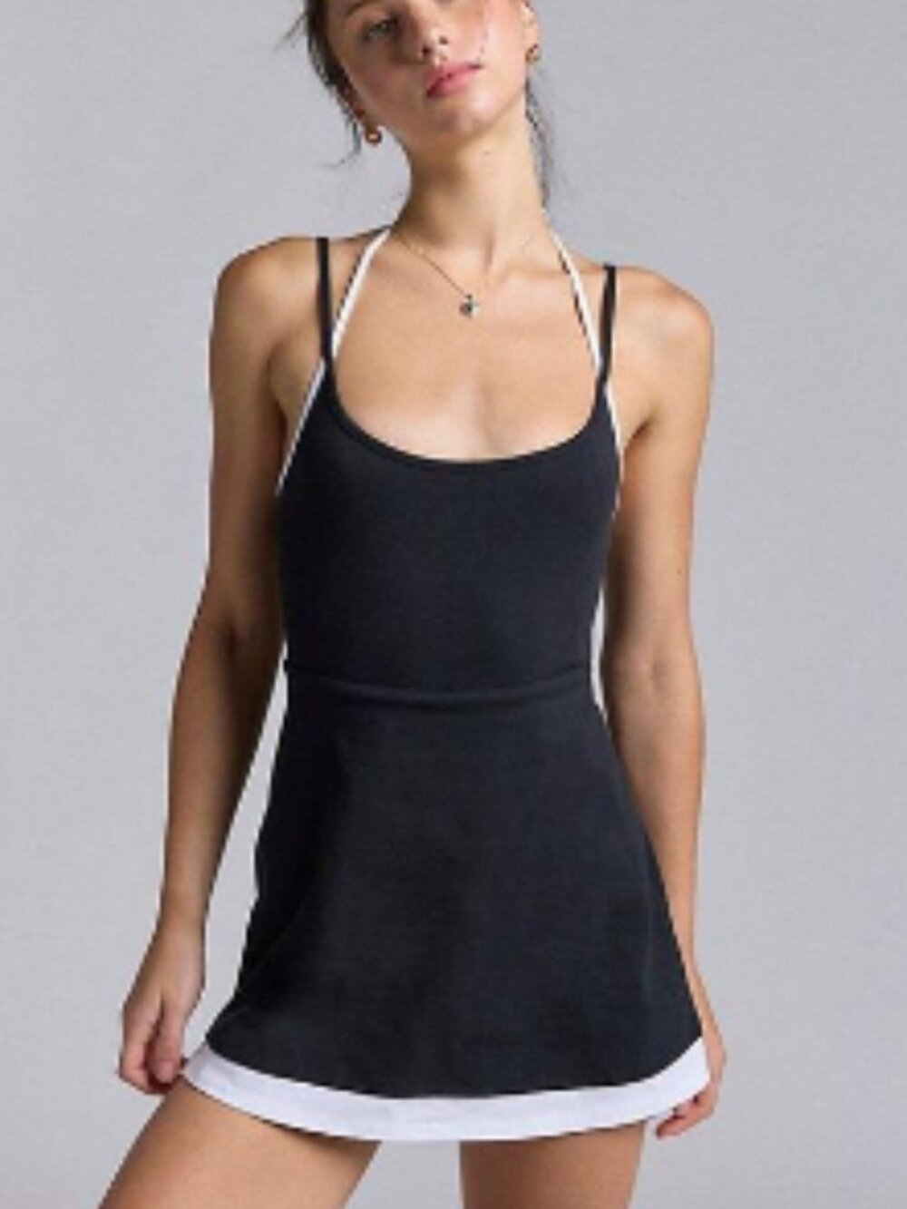 Urban Outfitters Out From Under Bec Double Layer Mini Halter Dress